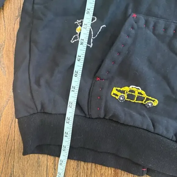 ONE432 HOODIE 33 Rat Race Hand Stich Handmade Streetwear Size Large 1908 - Picture 10 of 13